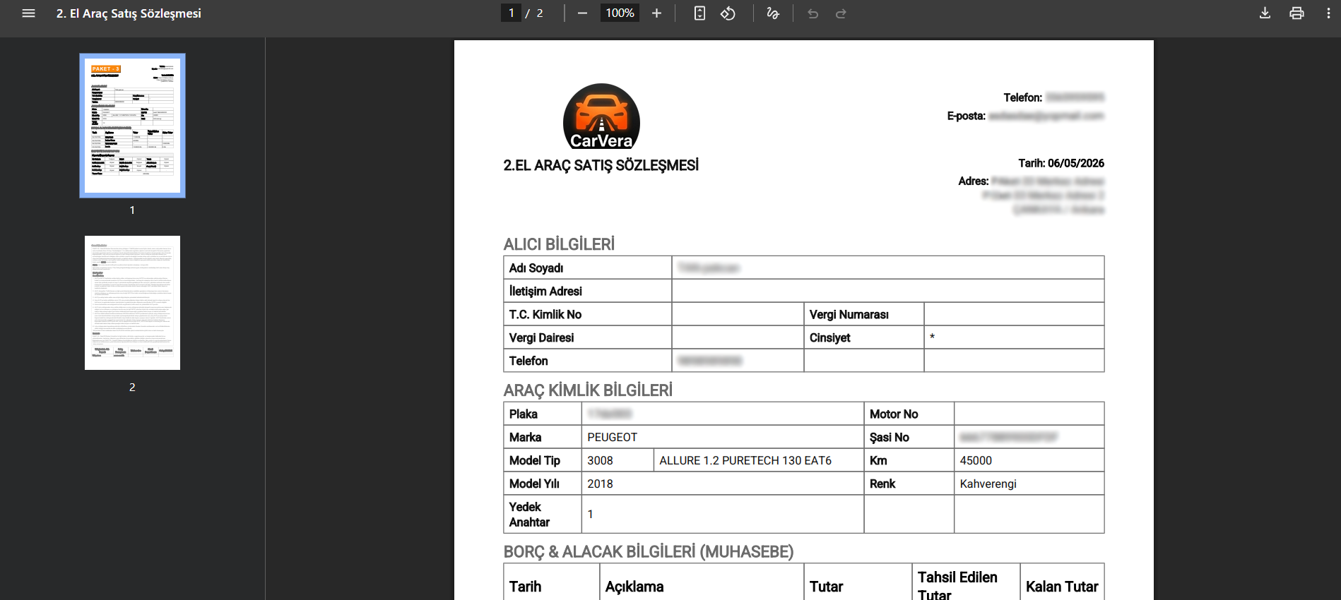 Satış Takip Listesi